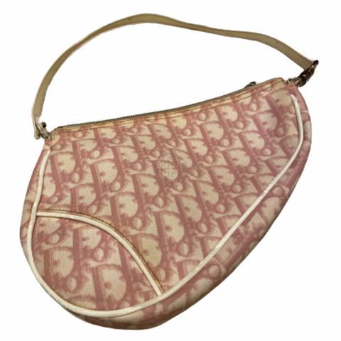 Vintage dior discount saddle bag pink